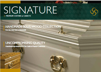 signature coffins and caskets brochure